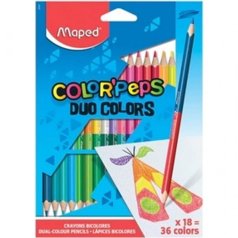 Двусторонние карандаши Maped Color'Peps Duo