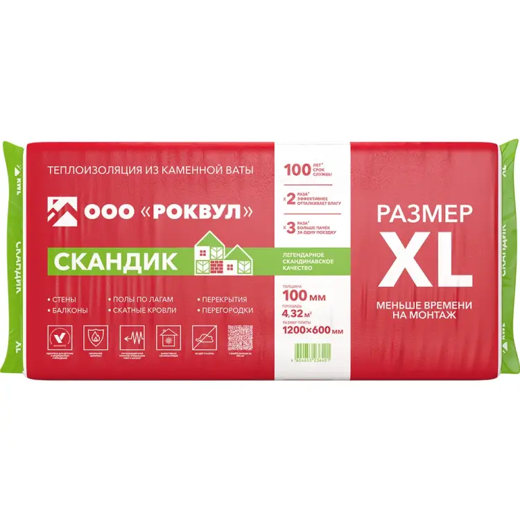 Теплоизоляционная плита RWL ЛАЙТ БАТТС СКАНДИК XL 171956 Теплоизоляционная плита RWL ЛАЙТ БАТТС СКАНДИК XL 171956