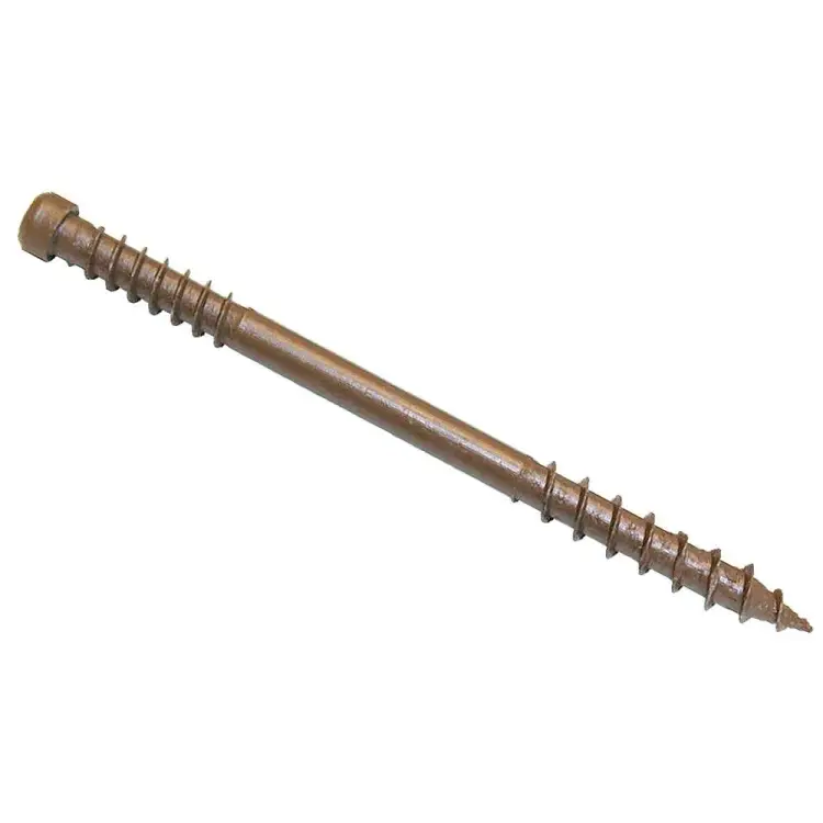 Окрашенный остроконечный потайной саморез для террасной доски Гвозdeck 5,0*60 100 шт. 20645060ECTXWG4