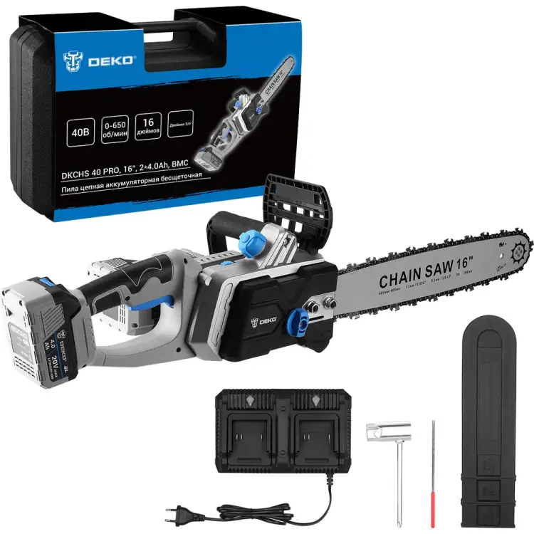 Цепная аккумуляторная пила DEKO dkchs 40 pro 063-4357 Цепная аккумуляторная пила DEKO dkchs 40 pro 063-4357