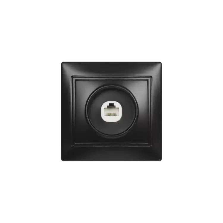 Одноместная компьютерная розетка Smartbuy Венера SBE-01b-S1-RJ