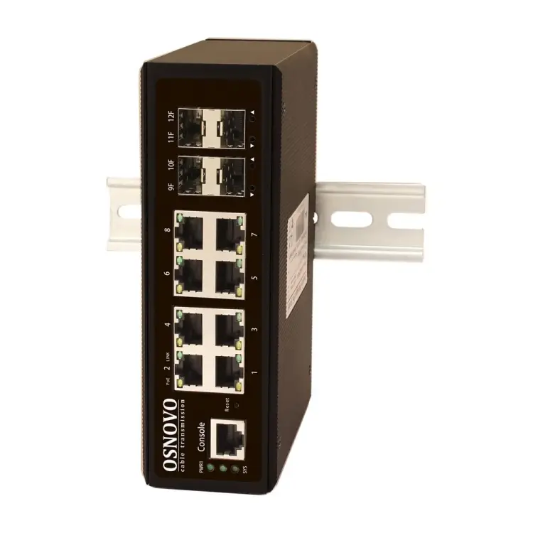 Промышленный управляемый (L2+) коммутатор OSNOVO sct1352 Промышленный управляемый (L2+) коммутатор OSNOVO sct1352