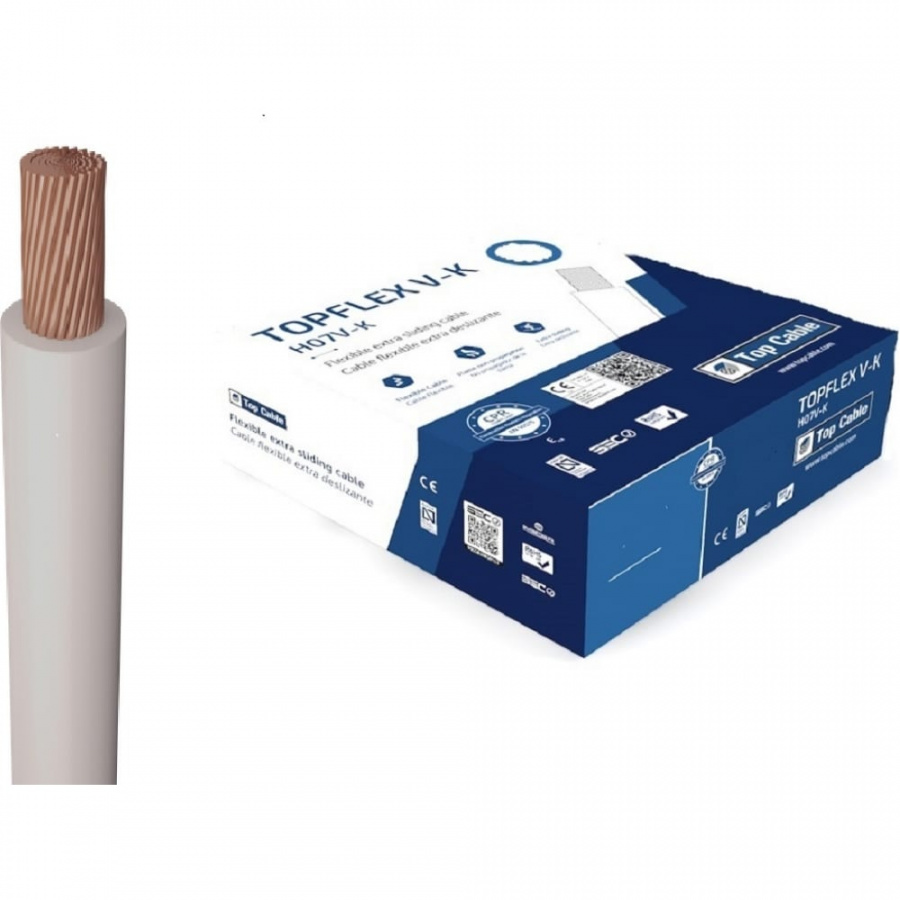 Монтажный гибкий провод Top cable TOPFLEX V-K H07V-K 1*10