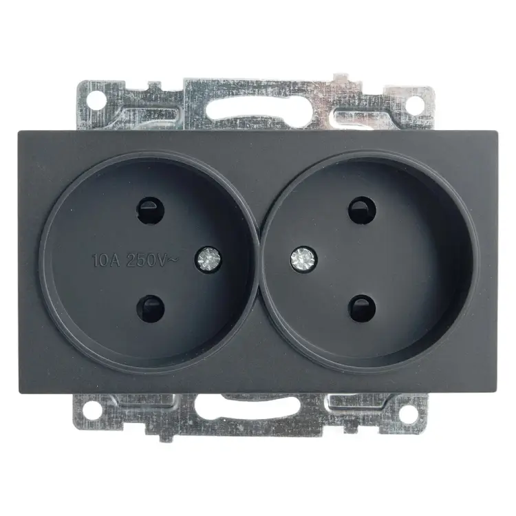 Двухместная розетка STEKKER GLS10-7113-05 Катрин 39611