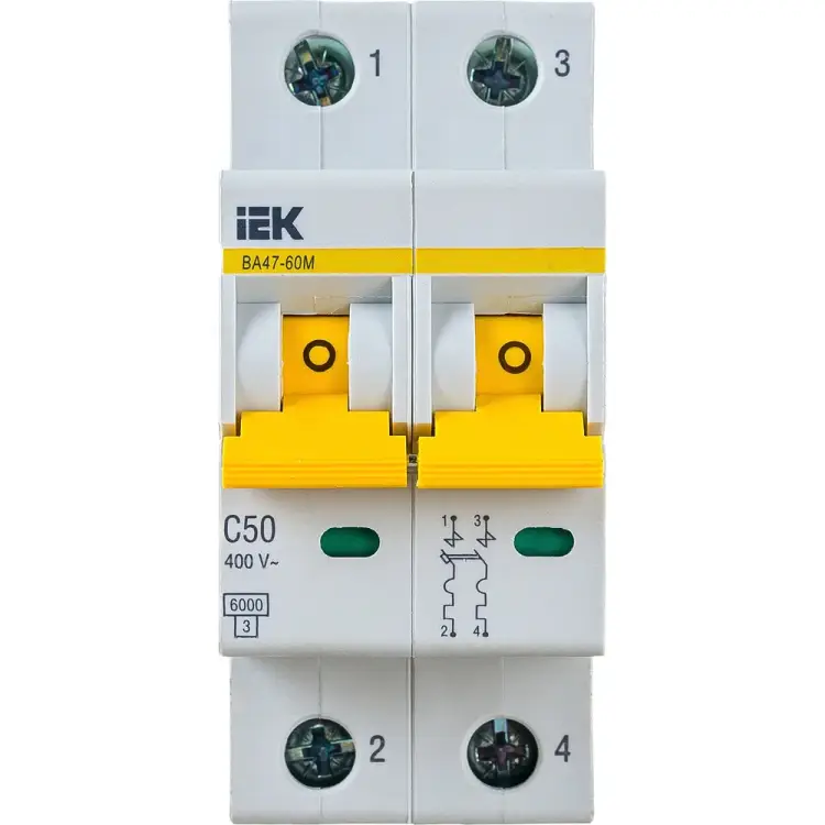 Автоматический выключатель IEK ВА47-60M MVA31-2-050-C