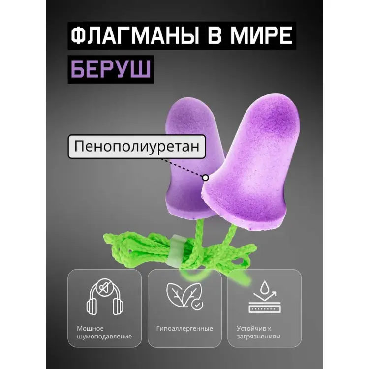 Одноразовые беруши Jeta Safety JEM-637-C Одноразовые беруши Jeta Safety JEM-637-C