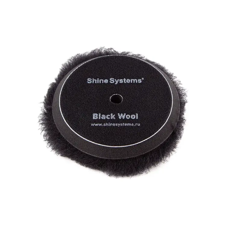 Полировальный круг Shine systems Black Wool Pad SS623 Полировальный круг Shine systems Black Wool Pad SS623