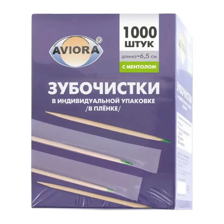 Бамбуковые зубочистки AVIORA 401-489