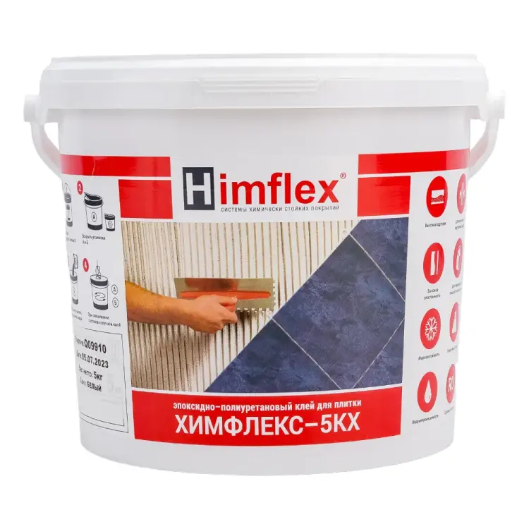 Эластичный эпоксидно-полиуретановый клей для плитки и камня Himflex 5КХ 4631162033740 Эластичный эпоксидно-полиуретановый клей для плитки и камня Himflex 5КХ 4631162033740