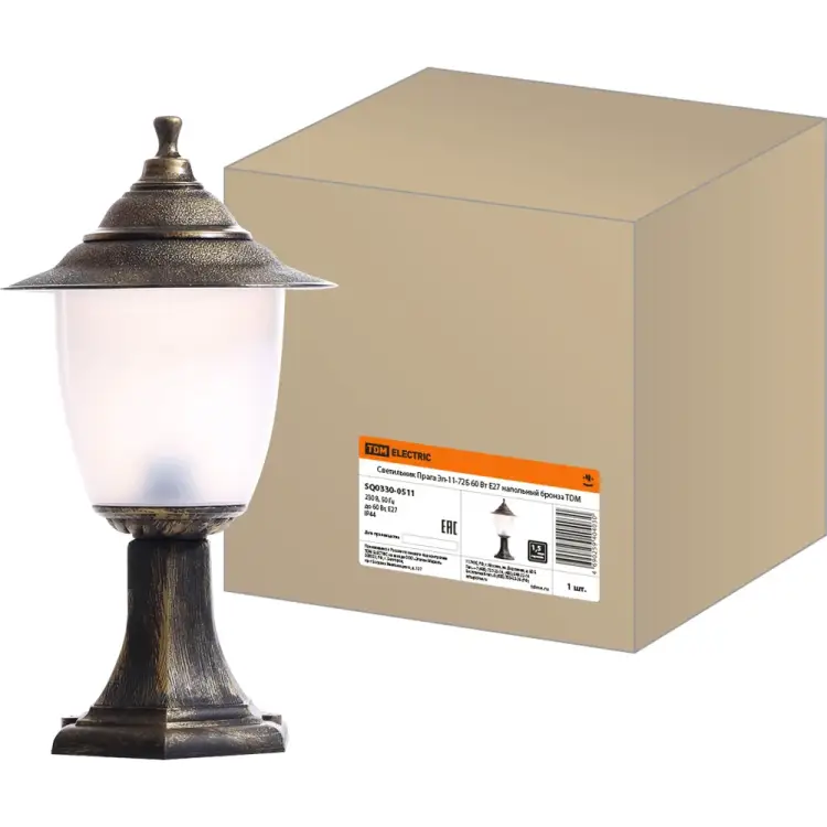 Напольный светильник TDM ELECTRIC Прага Эл-11-72Б 60 Вт, Е27, бронза SQ0330-0511