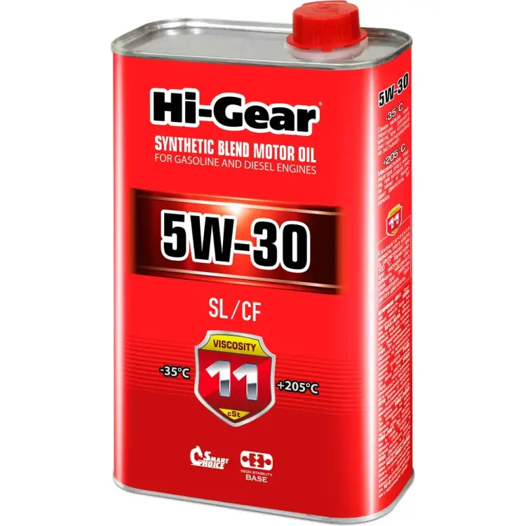 Полусинтетическое моторное масло Hi-Gear 5W-30 SL/CF HG1130