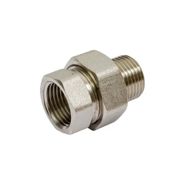 Резьбовой латунный прямой сгон американка DOUBLE-LIN LL6035 (1/2")