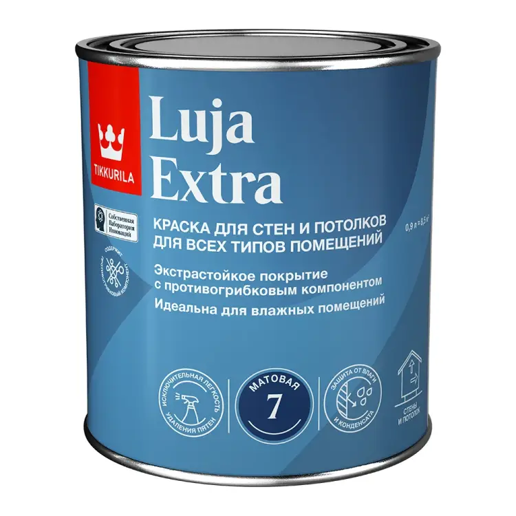 Краска для стен и потолков Tikkurila luja extra 700014017