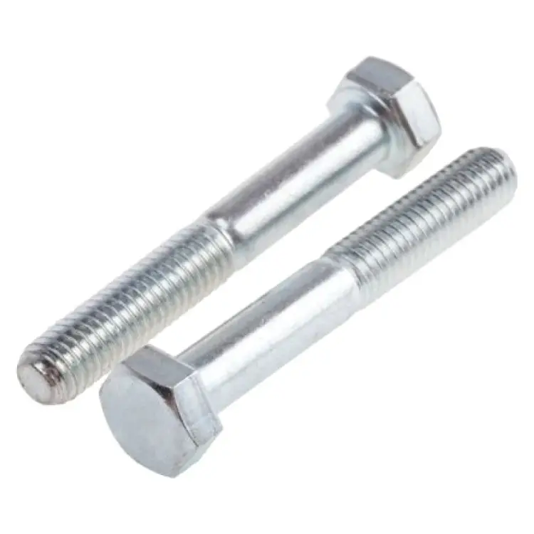 Оцинкованный болт ЦКИ DIN 931, М16x120 мм, 8.8, SW24, аналог ГОСТ 7798-70, 5 шт. 20204