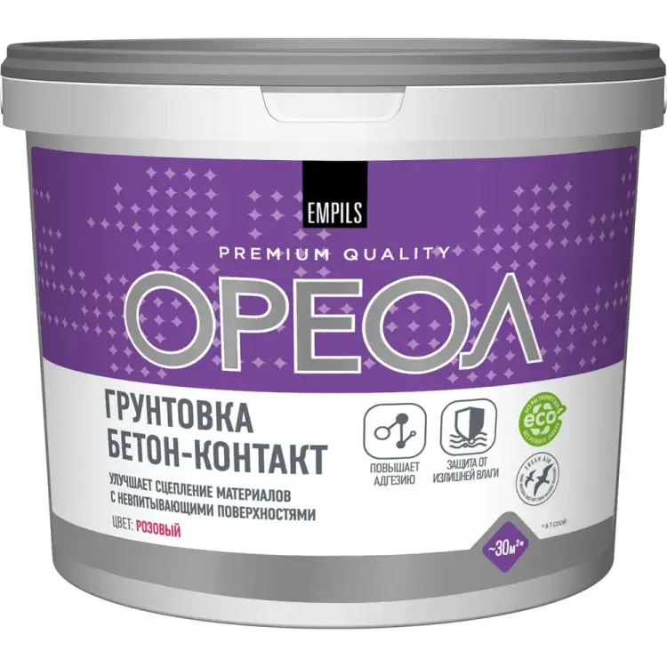 Водно-дисперсионная полиакриловая грунтовка для наружных и внутренних работ ОРЕОЛ 66139