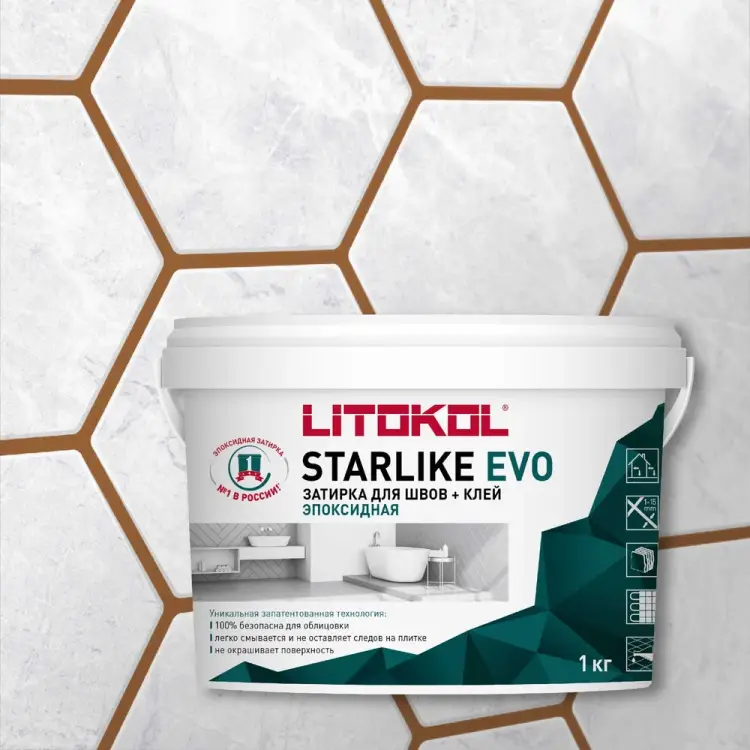 Эпоксидный состав для укладки и затирки мозаики LITOKOL STARLIKE EVO 499210002 Эпоксидный состав для укладки и затирки мозаики LITOKOL STARLIKE EVO 499210002