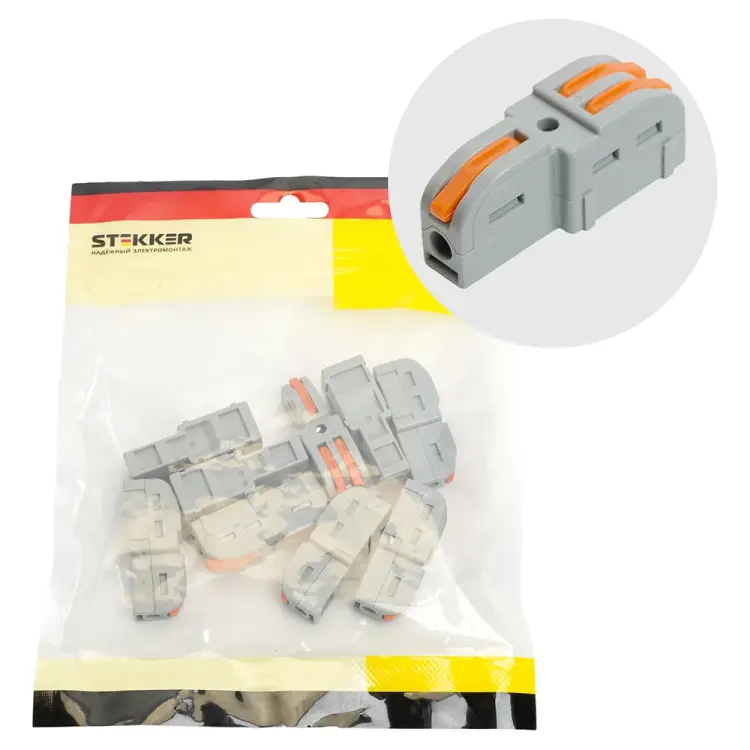 Разветвительная супер-компактная наборная клемма STEKKER LD220-102 49790