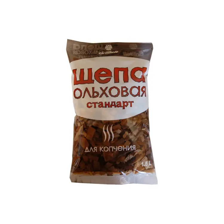 Ольховая щепа для копчения Grillkoff стандарт 15 Ольховая щепа для копчения Grillkoff стандарт 15