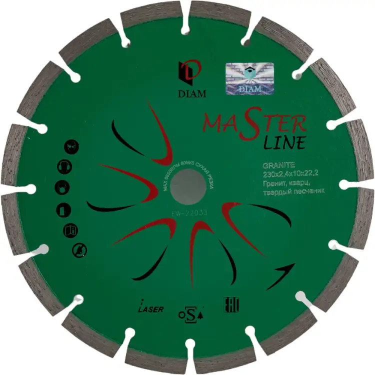Сегментный алмазный диск Diam Гранит Master Line 000597 Сегментный алмазный диск Diam Гранит Master Line 000597