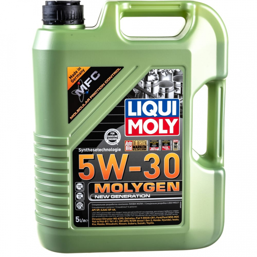 Синтетическое моторное масло LIQUI MOLY Molygen New Generation 5W-30 SN/CF;ILSAC GF-5