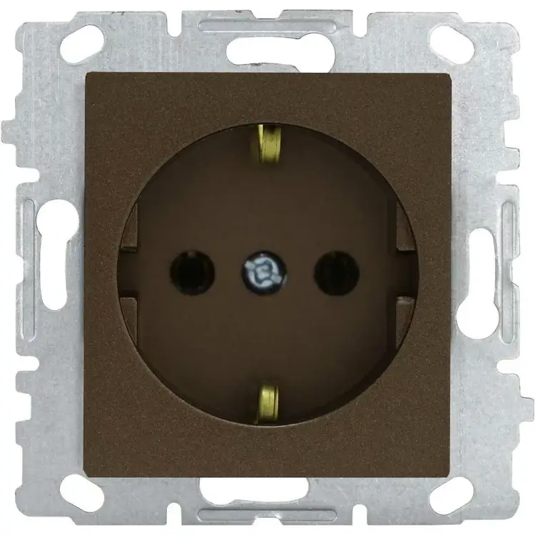 Одинарная розетка Vesta Electric Exclusive Champagne Metallic FRZ00041008BSH