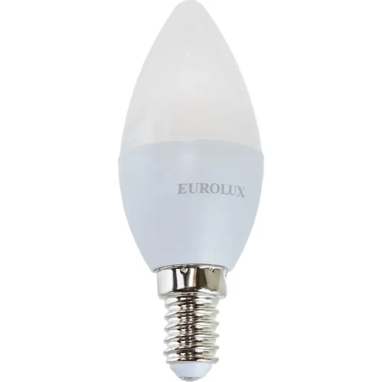 Светодиодная лампа Eurolux LL-E-C37-5W-230-2,7K-E14 76/2/1 Светодиодная лампа Eurolux LL-E-C37-5W-230-2,7K-E14 76/2/1