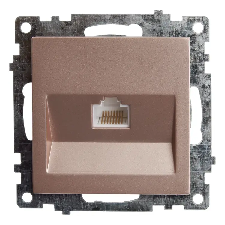 Одноместная компьютерная розетка STEKKER Катрин GLS00-7107-02 39599