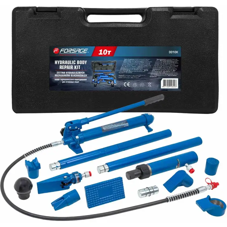 Набор гидравлического оборудования для кузовных работ Forsage F-0010K(60739) Набор гидравлического оборудования для кузовных работ Forsage F-0010K(60739)