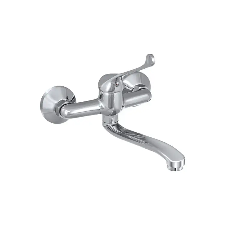 Настенный локтевой одноручный смеситель Славен СЛ-ОД-Х24