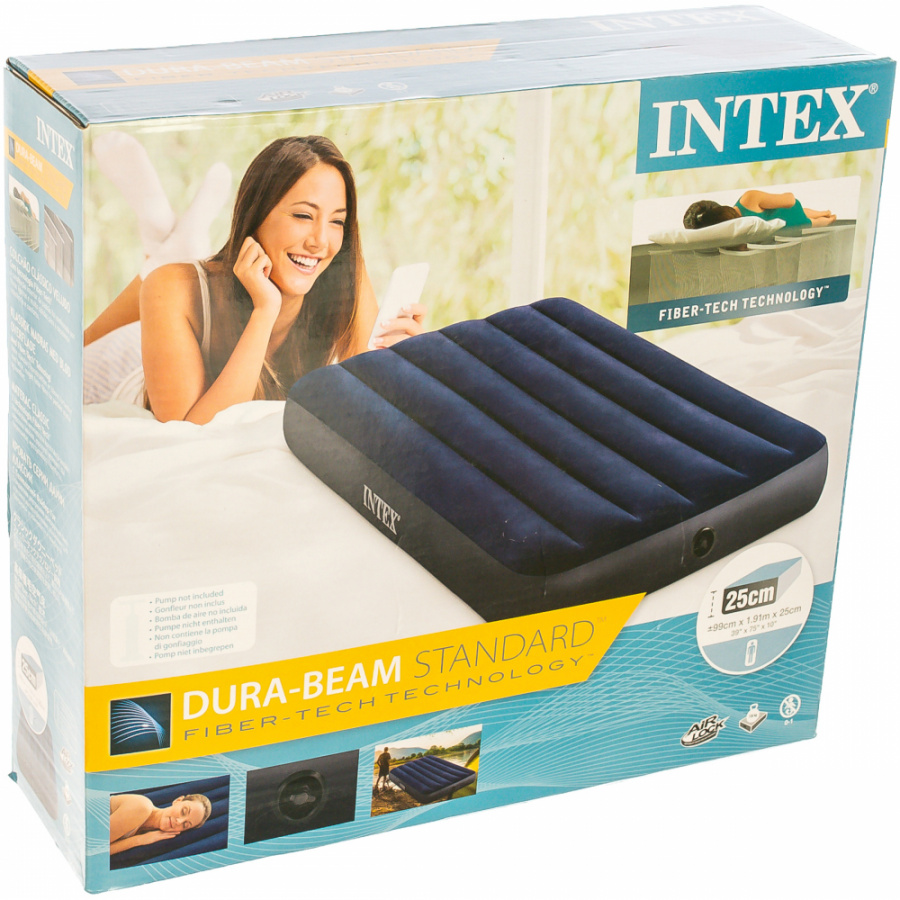 Надувной матрас INTEX Classic Downy Airbed Fiber-Tech