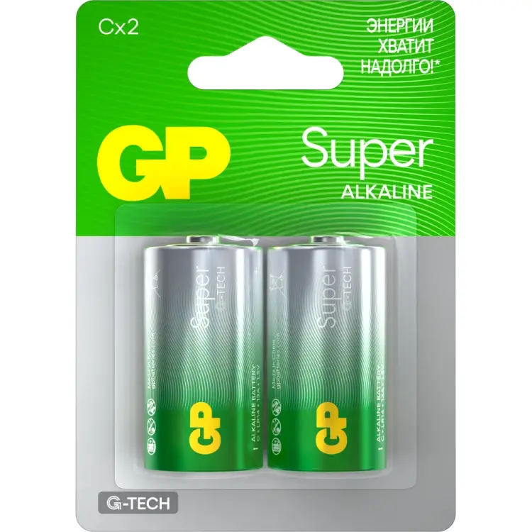 Батарейка GP Super Alkaline LR14 бл. GP 14A-2CR2