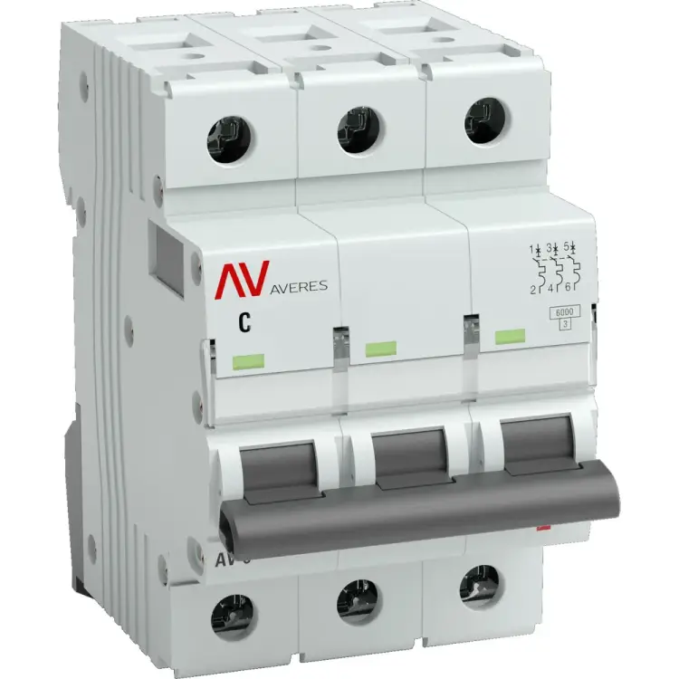 Автоматический выключатель EKF AV-6 AVERES mcb6-3-04C-av