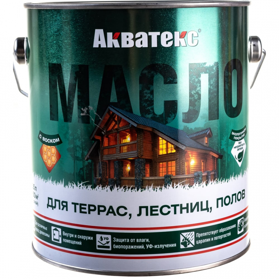 Масло для террас лестниц полов Акватекс 205704