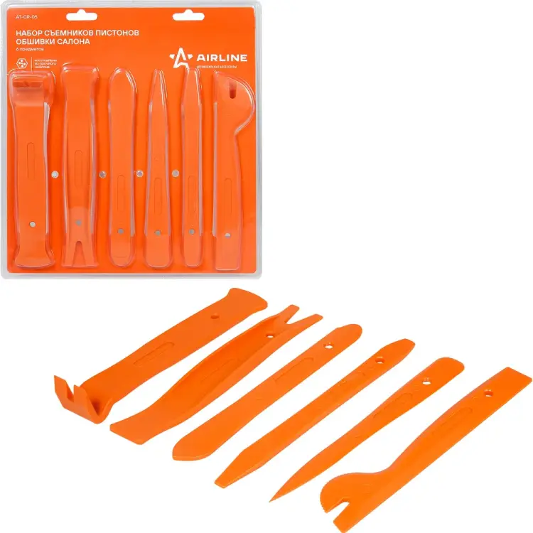 Набор съемников пистонов обшивки салона Airline AT-CR-05
