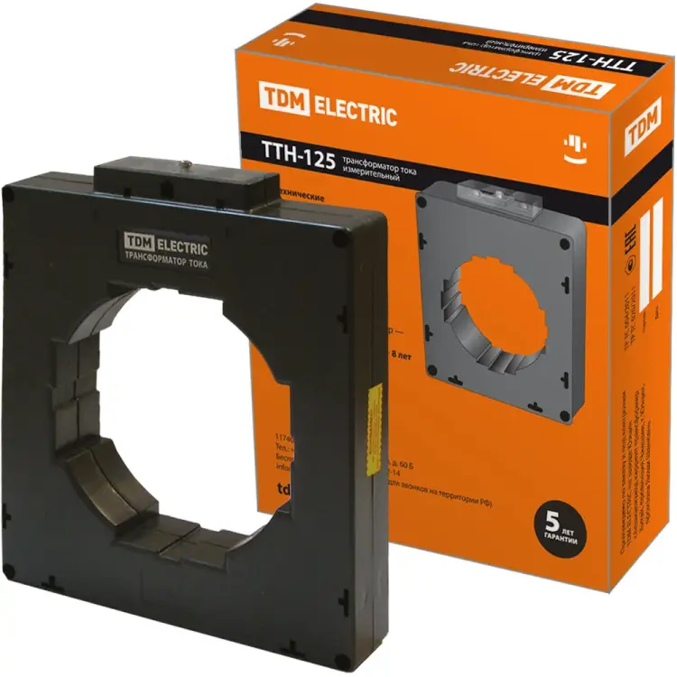 Трансформатор тока TDM ELECTRIC ТТН 125/3000/5-15VA/0,5S-Р SQ1101-1173