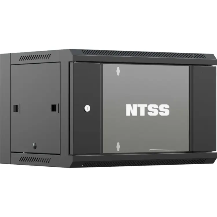 Настенный телекоммуникационный шкаф NTSS W 12U 600x600x635мм, 2 профиля 19, дверь стеклянная, боковые стенки съемные, задняя стенка, разобран NTSS-W12U6060GS-BL Настенный телекоммуникационный шкаф NTSS W 12U 600x600x635мм, 2 профиля 19, дверь стеклянная, боковые стенки съемные, задняя стенка, разобран NTSS-W12U6060GS-BL