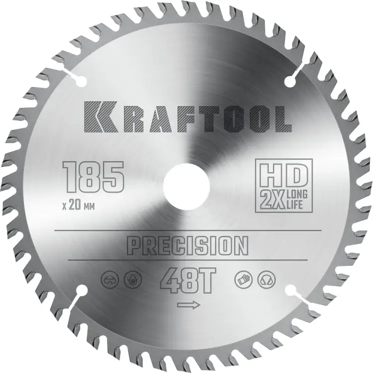 Пильный диск по дереву KRAFTOOL Precision 36952-185-20