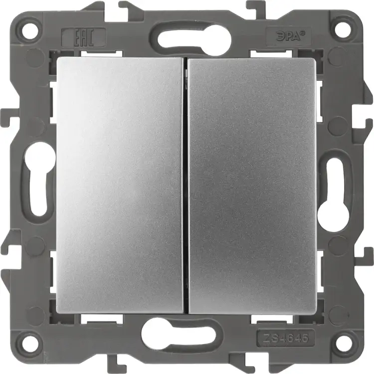 Двойной переключатель ЭРА 14-1106-03 Elegance Б0034245