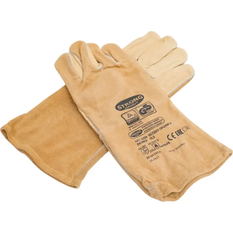 Кевларовые пятипалые краги STRONG HAND WELDER-PROFI 0259-11