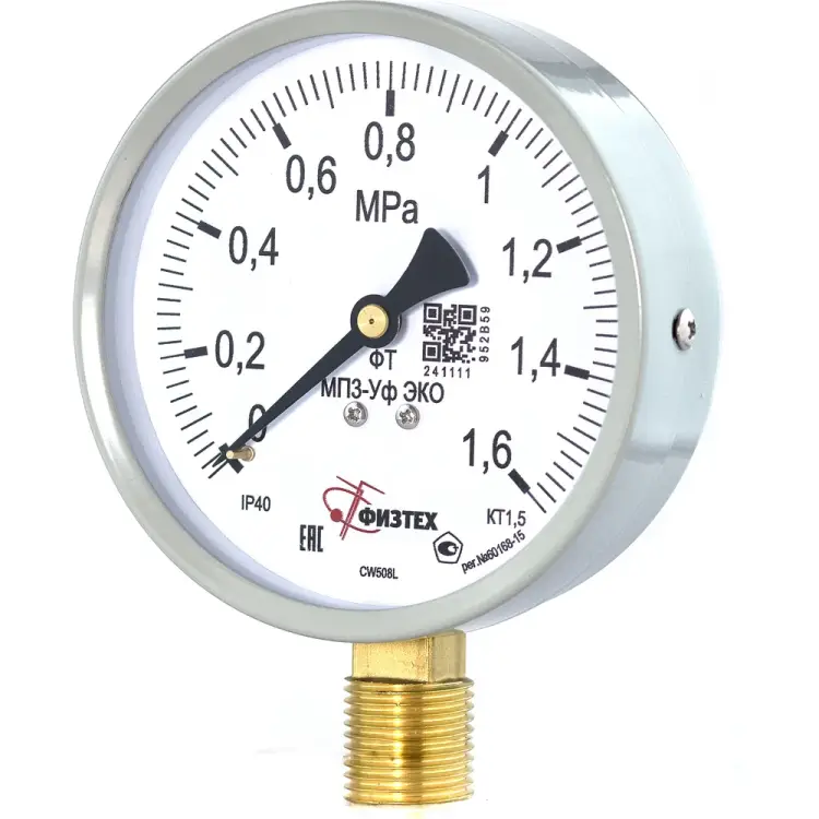 Манометр ПО Физтех, АО МП3-Уф 4687205178510