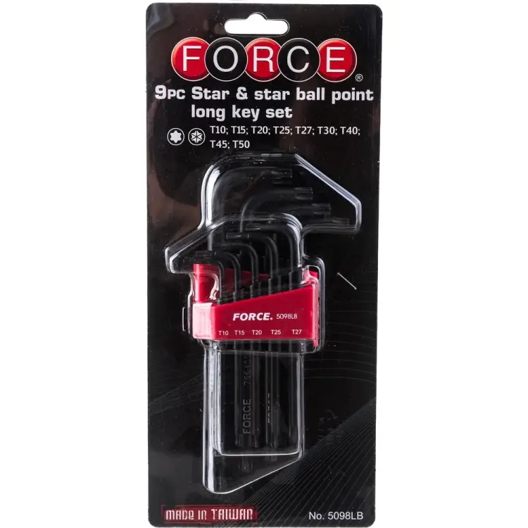 Набор торкс FORCE 5098LB Набор торкс FORCE 5098LB