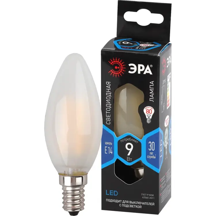 Филаментная лампа ЭРА FLED B359w840E14 Б0046996