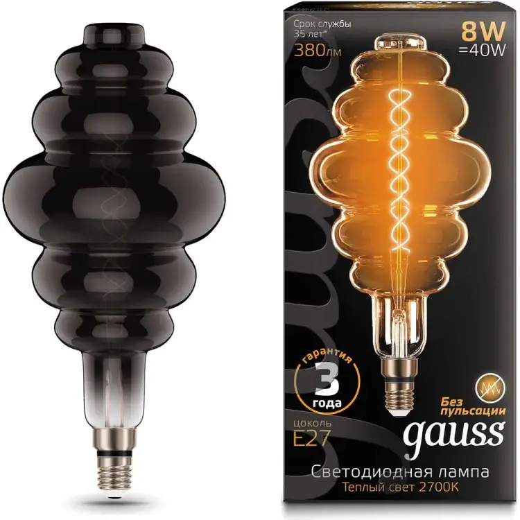 Лампа Gauss Vintage Filament Flexible 159802008 Лампа Gauss Vintage Filament Flexible 159802008