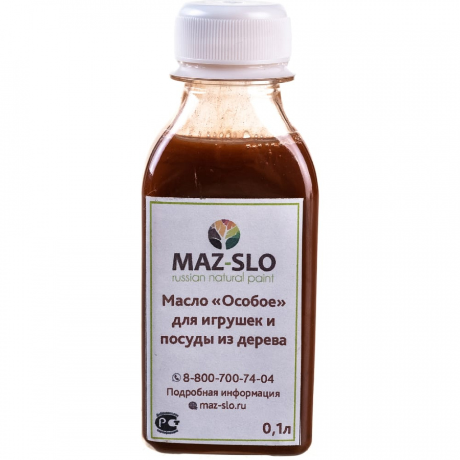 Масло для игрушек и посуды из дерева MAZ-SLO Фундук 100 мл