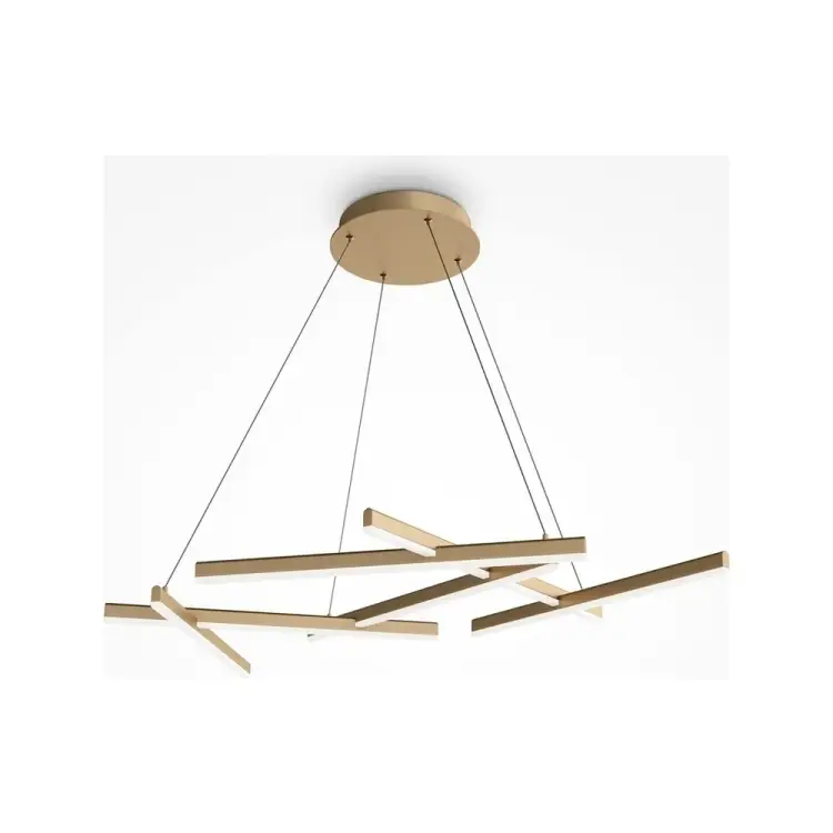 Подвесной светильник MAYTONI Line Алюминий Матовое Золото MOD016PL-L80GK