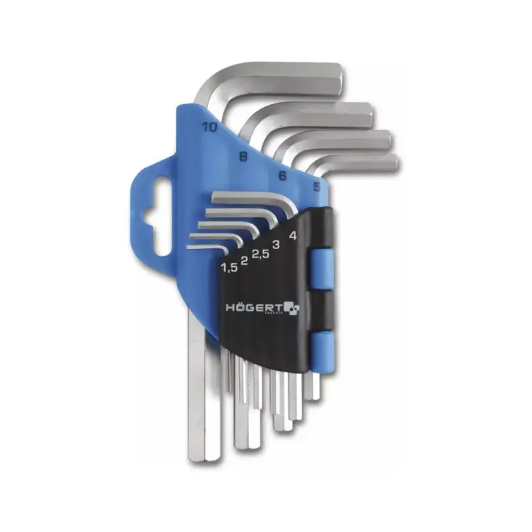 Набор шестигранных Г-образных ключей HOEGERT TECHNIK HT1W802 Набор шестигранных Г-образных ключей HOEGERT TECHNIK HT1W802