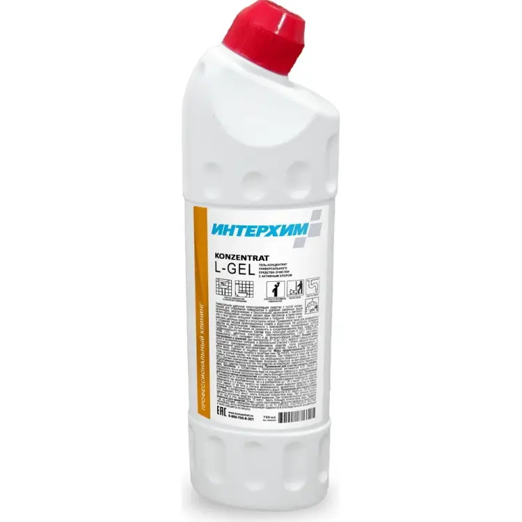 Гель-концентрат универсального средства очистки ИНТЕРХИМ с активным хлором 0.75 kn00407