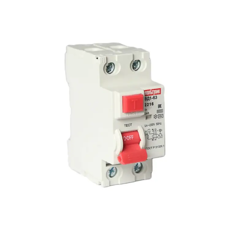 Устройство защитного отключения ВТМ УЗО ВД1-63 ВТМ00041895