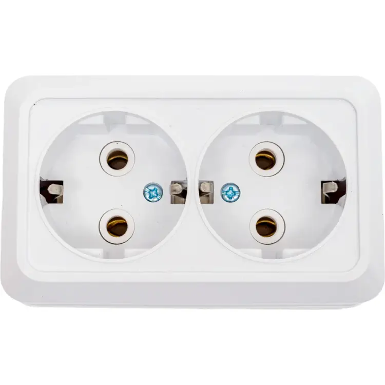 Двойная розетка EKF Рим ENR16-128-10