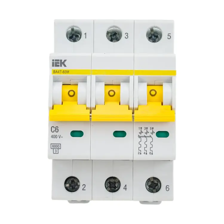 Автоматический выключатель IEK ВА47-60M MVA31-3-006-C